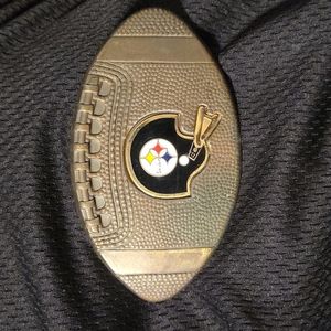 1979 Vintage brass Lee Steelers belt buckle